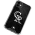 MLB Colorado Rockies Dark Wash iPhone 12 Mini Clear Case