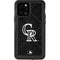 MLB Colorado Rockies Dark Wash iPhone 12 Pro Waterproof Case
