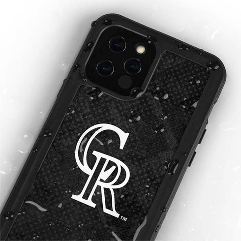 MLB Colorado Rockies Dark Wash iPhone 12 Pro Waterproof Case