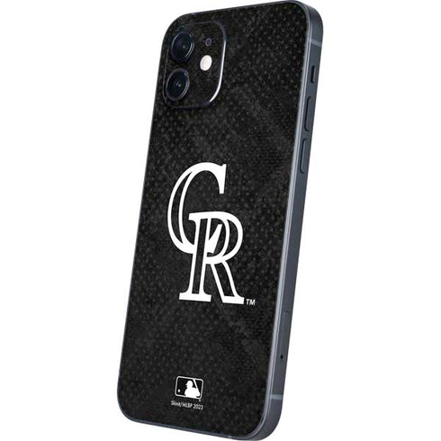 MLB Colorado Rockies Dark Wash iPhone 12 Skin
