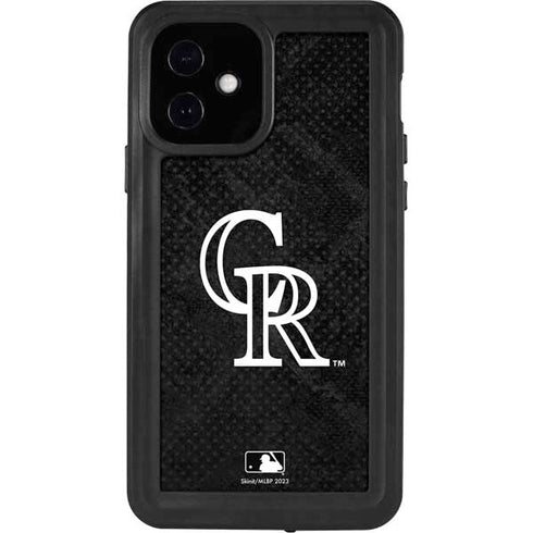 MLB Colorado Rockies Dark Wash iPhone 12 Waterproof Case