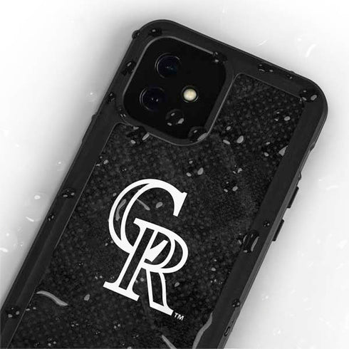 MLB Colorado Rockies Dark Wash iPhone 12 Waterproof Case