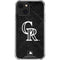 MLB Colorado Rockies Dark Wash iPhone 13 Mini Clear Case