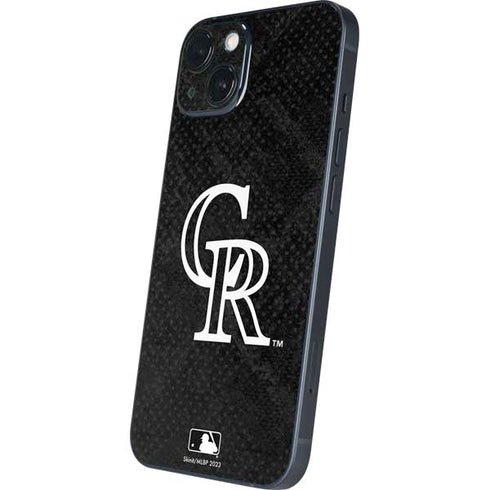 MLB Colorado Rockies Dark Wash iPhone 15 Plus Skin