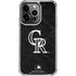 MLB Colorado Rockies Dark Wash iPhone 14 Pro Clear Case