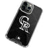 MLB Colorado Rockies Dark Wash iPhone 15 Pro Clear Case