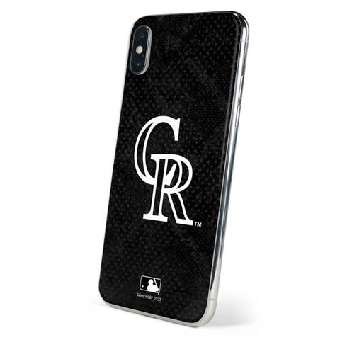 MLB Colorado Rockies Dark Wash iPhone XS Max Skin