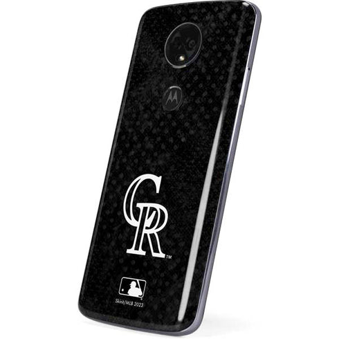 MLB Colorado Rockies Dark Wash Moto E5 Plus Skin