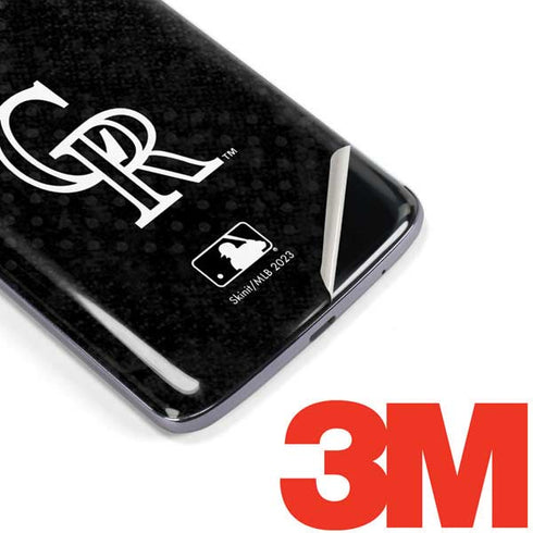 MLB Colorado Rockies Dark Wash Moto E5 Plus Skin
