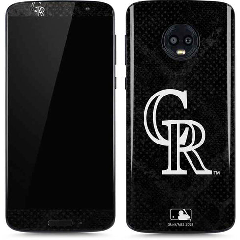 MLB Colorado Rockies Dark Wash Moto G6 Skin