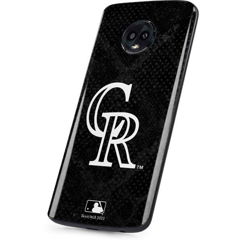 MLB Colorado Rockies Dark Wash Moto G6 Skin