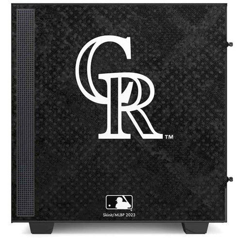 MLB Colorado Rockies Dark Wash NZXT H510 Compact ATX Mid-Tower Case Skin