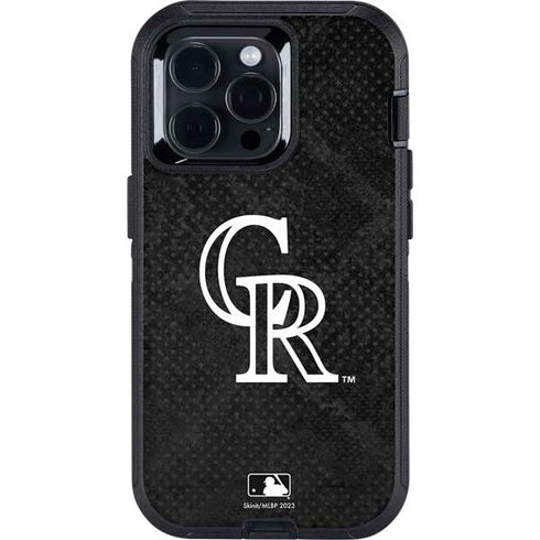 MLB Colorado Rockies Dark Wash Otterbox Defender iPhone Skin