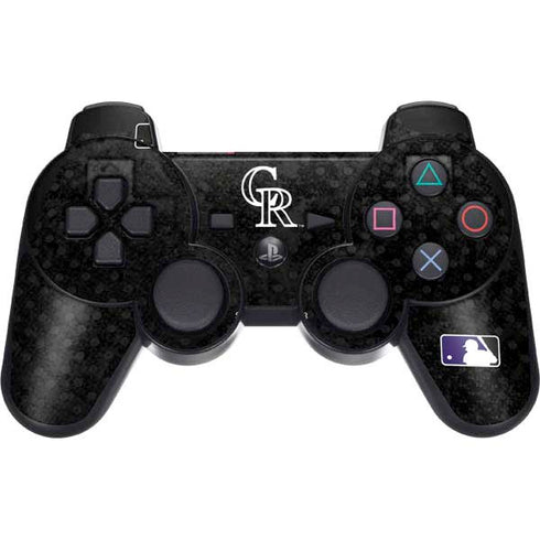 MLB Colorado Rockies Dark Wash PS3 Dual Shock wireless controller Skin