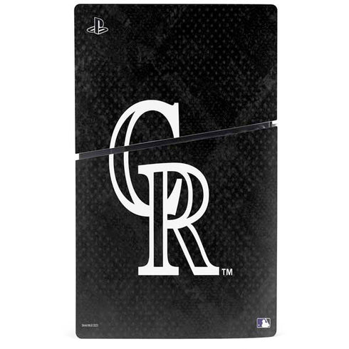 MLB Colorado Rockies Dark Wash PS5 Slim Digital Edition Bundle Skin