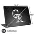 MLB Colorado Rockies Dark Wash Universal Laptop 18in (14.6 x 10.6in) Skin