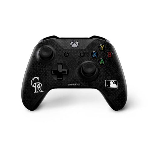 MLB Colorado Rockies Dark Wash Xbox One X Controller Skin