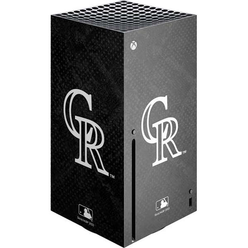 MLB Colorado Rockies Dark Wash Xbox Series X Console Skin