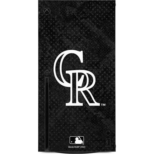 MLB Colorado Rockies Dark Wash Xbox Series X Console Skin