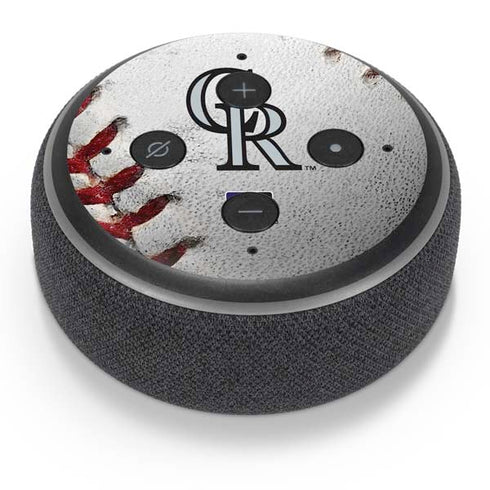 MLB Colorado Rockies Game Ball Amazon Echo Dot Skin
