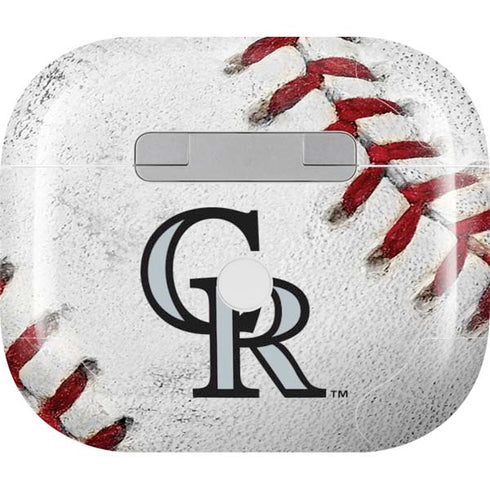 MLB Colorado Rockies Game Ball Apple AirPods (3rd Gen 2021) Skin