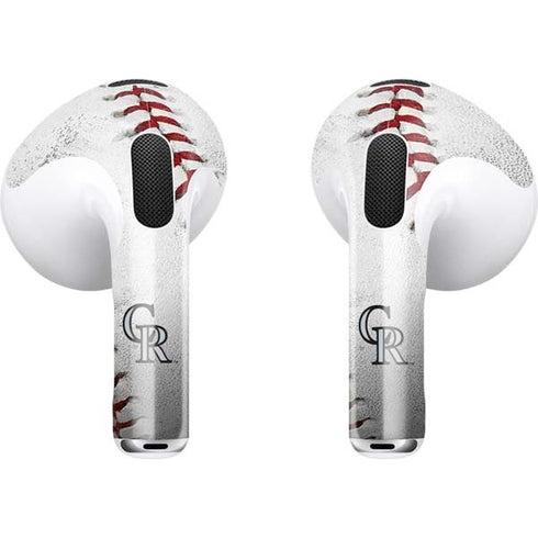 MLB Colorado Rockies Game Ball Apple AirPods (3rd Gen 2021) Skin
