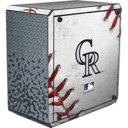 MLB Colorado Rockies Game Ball Cooler Master MasterBox Q300L Mini Tower Skin