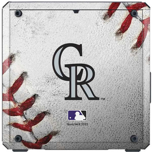 MLB Colorado Rockies Game Ball Cooler Master MasterBox Q300L Mini Tower Skin