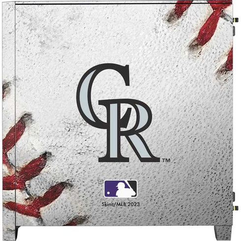 MLB Colorado Rockies Game Ball Corsair 4000D Tempered Glass Mid-Tower ATX Case Skin