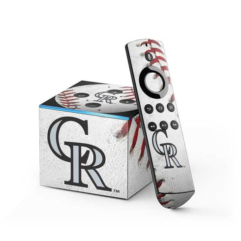 MLB Colorado Rockies Game Ball Fire TV Cube Skin