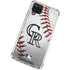 MLB Colorado Rockies Game Ball Galaxy A12 Clear Case