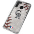 MLB Colorado Rockies Game Ball Galaxy A21 Clear Case