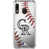 MLB Colorado Rockies Game Ball Galaxy A30 Clear Case