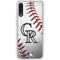MLB Colorado Rockies Game Ball Galaxy A50 Clear Case