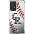 MLB Colorado Rockies Game Ball Galaxy A52 5G Clear Case