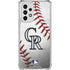 MLB Colorado Rockies Game Ball Galaxy A53 5G Clear Case