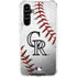 MLB Colorado Rockies Game Ball Galaxy A54 5G Clear Case
