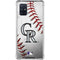 MLB Colorado Rockies Game Ball Galaxy A71 5G Clear Case