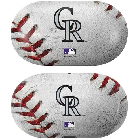 MLB Colorado Rockies Game Ball Galaxy Buds Skin