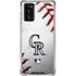 MLB Colorado Rockies Game Ball Galaxy Note20 5G Clear Case