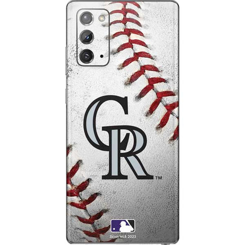 MLB Colorado Rockies Game Ball Galaxy Note20 5G Skin
