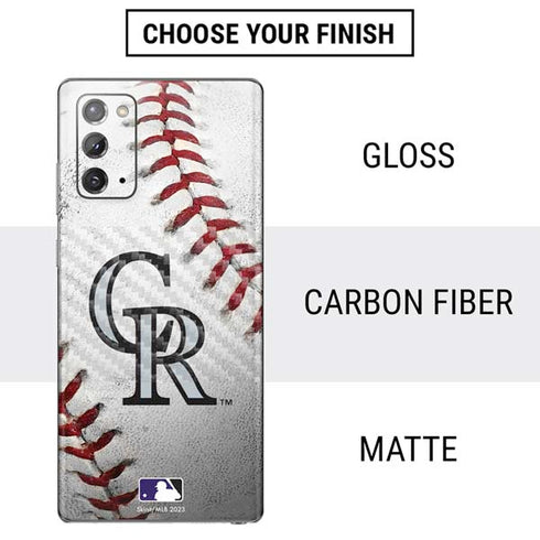 MLB Colorado Rockies Game Ball Galaxy Note20 5G Skin
