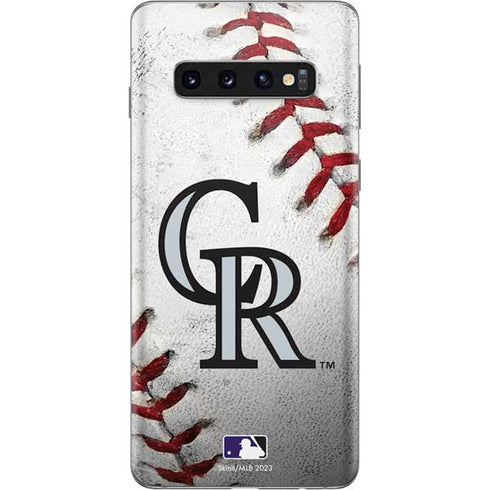 MLB Colorado Rockies Game Ball Galaxy S10 Skin
