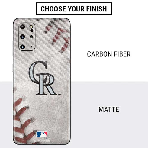 MLB Colorado Rockies Game Ball Galaxy S20 Plus Skin