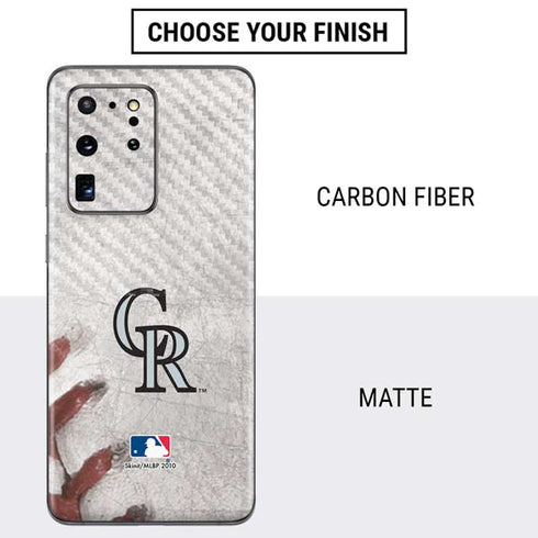 MLB Colorado Rockies Game Ball Galaxy S20 Ultra 5G Skin