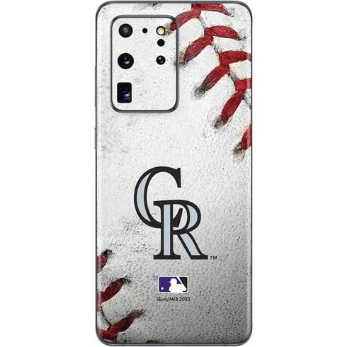 MLB Colorado Rockies Game Ball Galaxy S20 Ultra 5G Skin