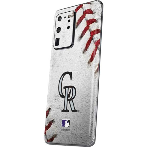 MLB Colorado Rockies Game Ball Galaxy S20 Ultra 5G Skin