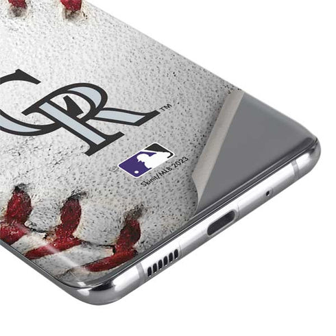 MLB Colorado Rockies Game Ball Galaxy S20 Ultra 5G Skin