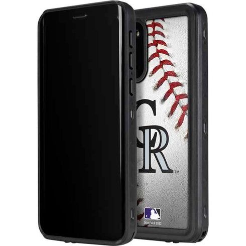 MLB Colorado Rockies Game Ball Galaxy S20 Waterproof Case