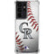 MLB Colorado Rockies Game Ball Galaxy S21 Ultra 5G Clear Case